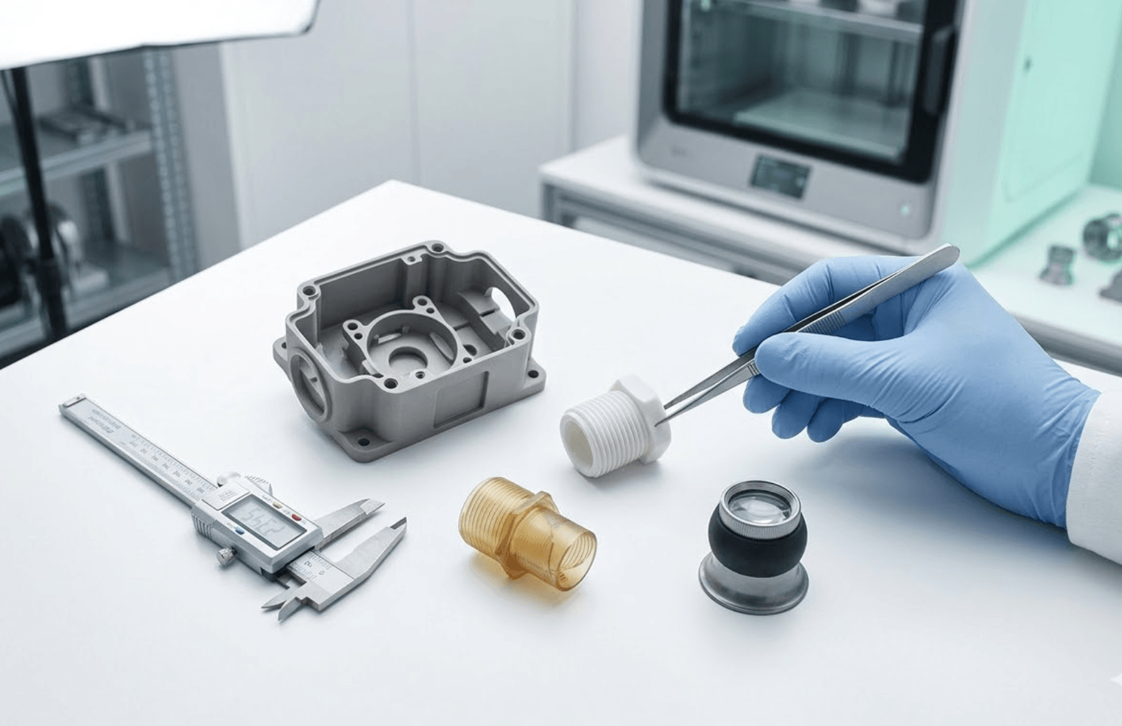Custom 3D-printed technical component for medtech and industry