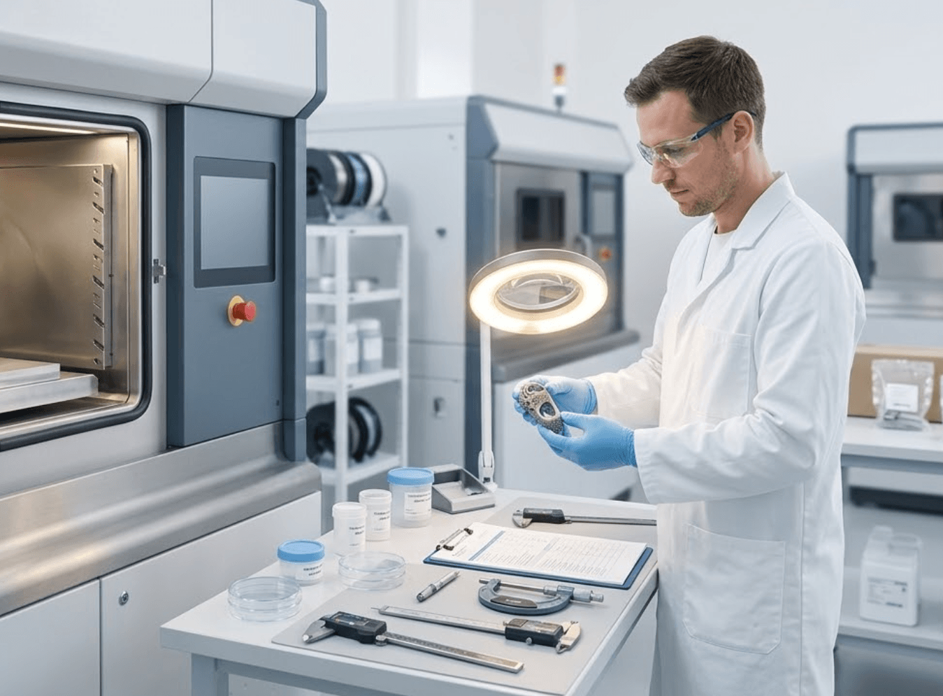 3D printing production process at MedForm3D Swiss facility