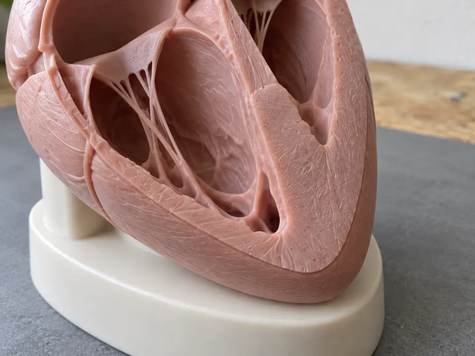 A closer look at the printed internal structures.